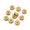 Brass Rhinestone Spacer Beads RB-A014-Z8mm-23G-3