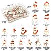 40Pcs Christmas Alloy Enamel Pendants ENAM-FS0004-20-4