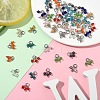 48Pcs 12 Colors Imitate Austrian Crystal Bicone Glass Pendants PALLOY-YW00070-4