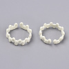 Spray Painted Alloy Cuff Rings RJEW-T011-20-RS-2