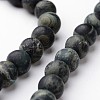 Frosted Round Natural Kambaba Jasper Bead Strands G-J346-30-6mm-1
