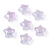 Transparent Crackle Acrylic Beads TACR-S148-03E-1