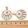 Real 18K Gold Plated Brass Pendants KK-L209-010G-03-3