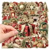 50Pcs Christmas PVC Waterproof Stickers PW-WG14AFA-01-4