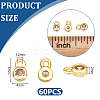 60Pcs Brass Micro Pave Cubic Zirconia Charms KK-UN0006-83G-4