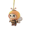 Cute Bees Acrylic Pendant Decoration LS-HJEW-G026-01E-1