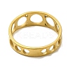 Ion Plating(IP) 201 Stainless Steel Finger Rings RJEW-G278-04G-3