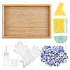 DIY Mosaic Serving Tray Home Decoration Making Kit DJEW-FG0001-35-1