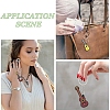 6Pcs 6 Styles Silicone Keychains KEYC-YW0001-30-6