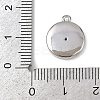Brass Pave Clear Cubic Zirconia Pendants KK-L238-06P-3