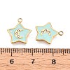 Ion Plating(IP) 304 Stainless Steel Rhinestone Charms STAS-N109-244G-3