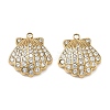 304 Stainless Steel Micro Pave Clear Cubic Zirconia Pendants CU-CBAF0F8-01A-G-1