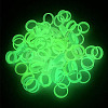 50Pcs 5 Colros Luminous Silicone Anti-Skid Ring SIL-GO0001-23-6