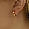 Classic Minimalist Elegant 201 Stainless Steel Hoop Earrings BI8954-1-2