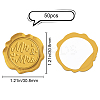 50Pcs Adhesive Wax Seal Stickers DIY-SD0001-69B-2