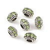 Alloy Rhinestone European Beads MPDL-R036-01F-2