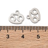 304 Stainless Steel Constellation Pendants STAS-H260-01P-09-3