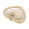 Brass Micro Pave Cubic Zirconia Pendants KK-L228-09G-2