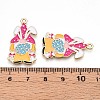 Alloy Enamel Pendants ENAM-T022-01C-3
