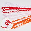 4 Strands 4 Colors Polyester Wave Bending Fringe Trim OCOR-GF0002-43C-6