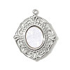 304 Stainless Steel Acrylic Pendants STAS-OY001-40P-1