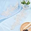 Polyester Metallic Embroidery Lace Appliques DIY-WH0401-94C-4