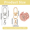 40Pcs 2 Colors Zinc Alloy Swivel Clasps FIND-SP0004-27-2