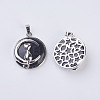 Blue Goldstone Kitten Pendants G-K234-D03-2