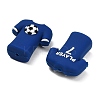 Football Theme Silicone Beads SIL-B081-01D-2