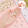 90Pcs 3 Style ABS Imitation Pearl & Brass Pendants KY-PH0001-22-5