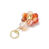 10Pcs 10 Styles Copper Wired Gemstone Pendants PALLOY-JF02922-5