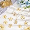 Alloy Open Back Bezel Pendants PALLOY-OC0002-11G-RS-6