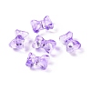 Transparent Spray Painted Glass Beads GLAA-I050-11B-1