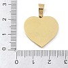 Ion Plating(IP) 304 Stainless Steel Enamel Rhinestone Pendants STAS-Q325-02A-G-3