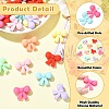 32Pcs 8 Colors Bowknot Silicone Focal Beads SIL-CJ0003-24-3