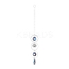 AB Color Plated Crystal Bullet Big Pendant Decorations HJEW-G019-03D-1