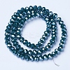 Electroplate Glass Beads Strands EGLA-A044-P4mm-A12-2