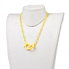 Personalized ABS Plastic Cable Chain Necklaces NJEW-JN02850-04-4