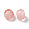 Cherry Quartz Glass European Beads G-N342-03C-2
