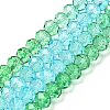 Transparent Painted Glass Beads Strands DGLA-A034-T8mm-A17-2