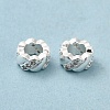 Rack Plating Brass Micro Pave Cubic Zirconia European Beads KK-F866-10S-3