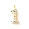 Ion Plating(IP) 304 Stainless Steel Micro Pave Cubic Zirconia Pendants STAS-H228-01G-01-1