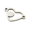 Non-Tarnish 201 Stainless Steel Connector Charms STAS-M015-20P-2