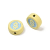 Spray Painted Alloy Beads PALLOY-S038-09C-3