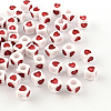 Opaque Acrylic European Beads X-OPDL-S078-04-1