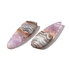 Natural Amethyst Lace Agate Pendants G-A244-07D-2