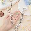 CHGCRAFT 3Pcs 3 Style Zinc Alloy & Acrylic Bag Extender Cable Chains FIND-CA0007-74-3