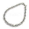 Tarnish Resistant Fashionable 304 Stainless Steel Rope Chain Bracelets LS-STAS-A028-B035P-1