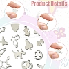 64Pcs 16 Styles Anti-Tarnish 201 Stainless Steel Charms STAS-FS0001-63-3