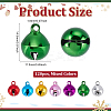 120Pcs Iron Round Bell Charms IFIN-ME0001-28-2